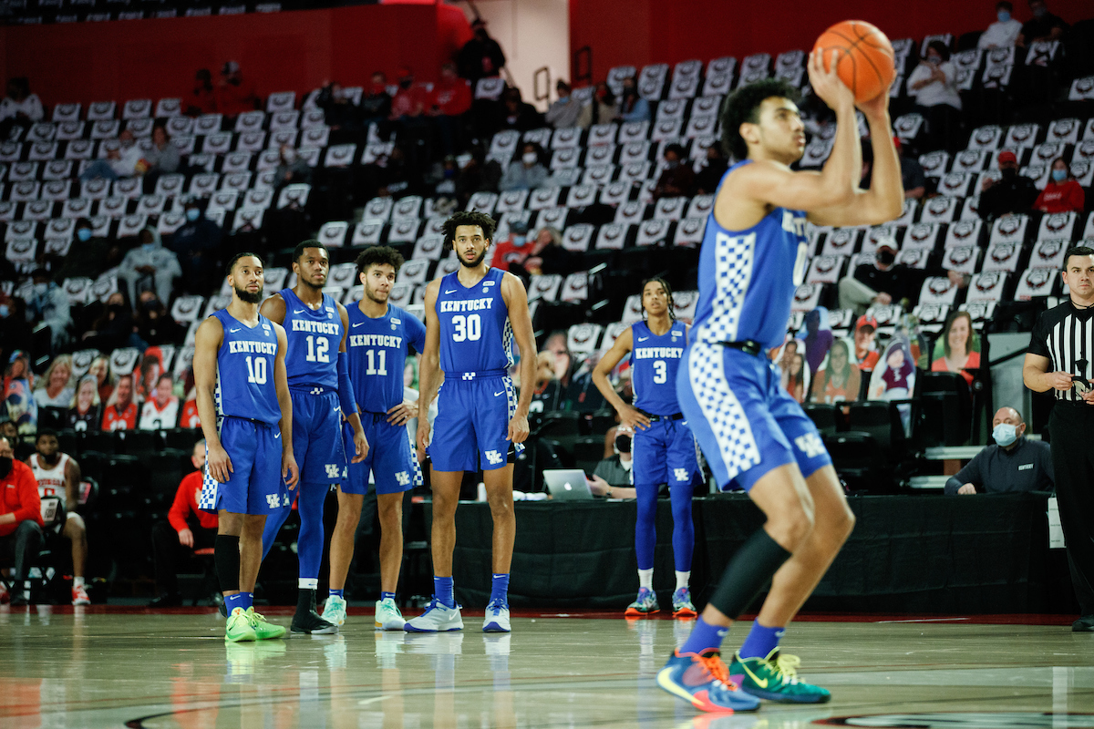 Jacob Toppin. Davion Mintz. Keion Brooks Jr. Dontaie Allen.  Olivier Sarr. Brandon Boston Jr.

Kentucky falls to Georgia, 63-62.

Photo by Elliott Hess | UK Athletics