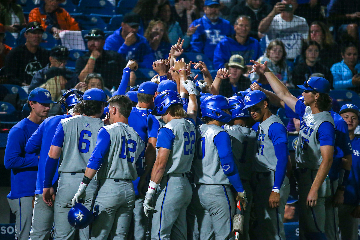 Team.

Kentucky loses to LSU 6-11.

Photo by Sarah Caputi | UK Athletics