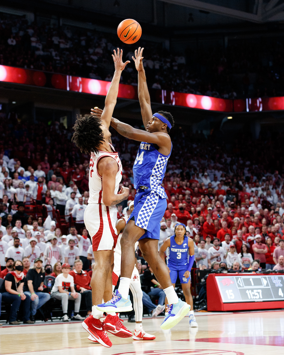 Oscar Tshiebwe.

Kentucky falls to Arkansas, 75-73.

Photo by Elliott Hess | UK Athletics