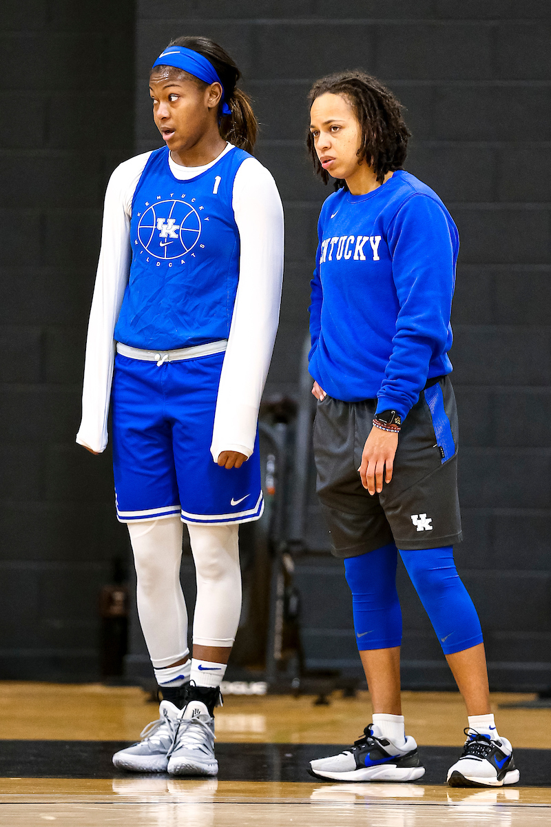 Robyn Benton. Amber Smith.

Kentucky Practice and Vanderbilt for the SEC Tournament.

Photo by Eddie Justice | UK Athletics