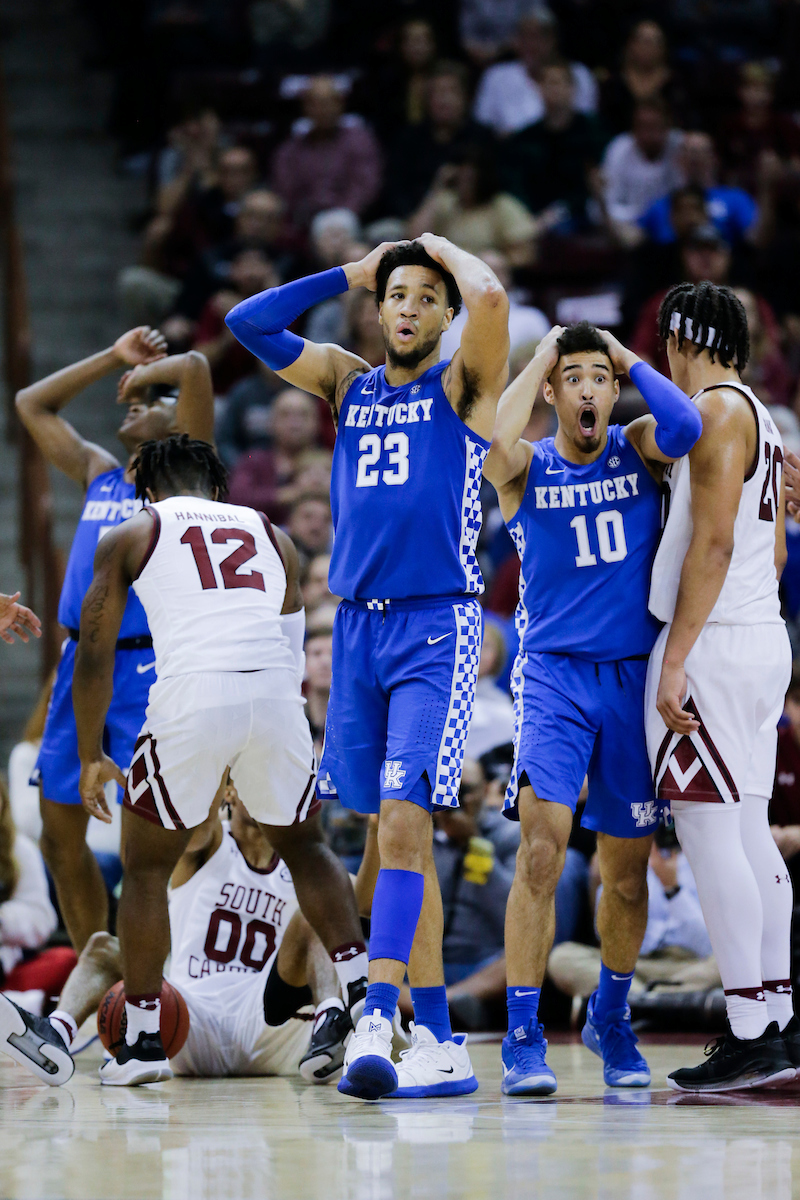 Immanuel Quickley. EJ Montgomery. Johnny Juzang. 

Kentucky falls to South Carolina, 81-78.


Photo by Chet White | UK Athletics