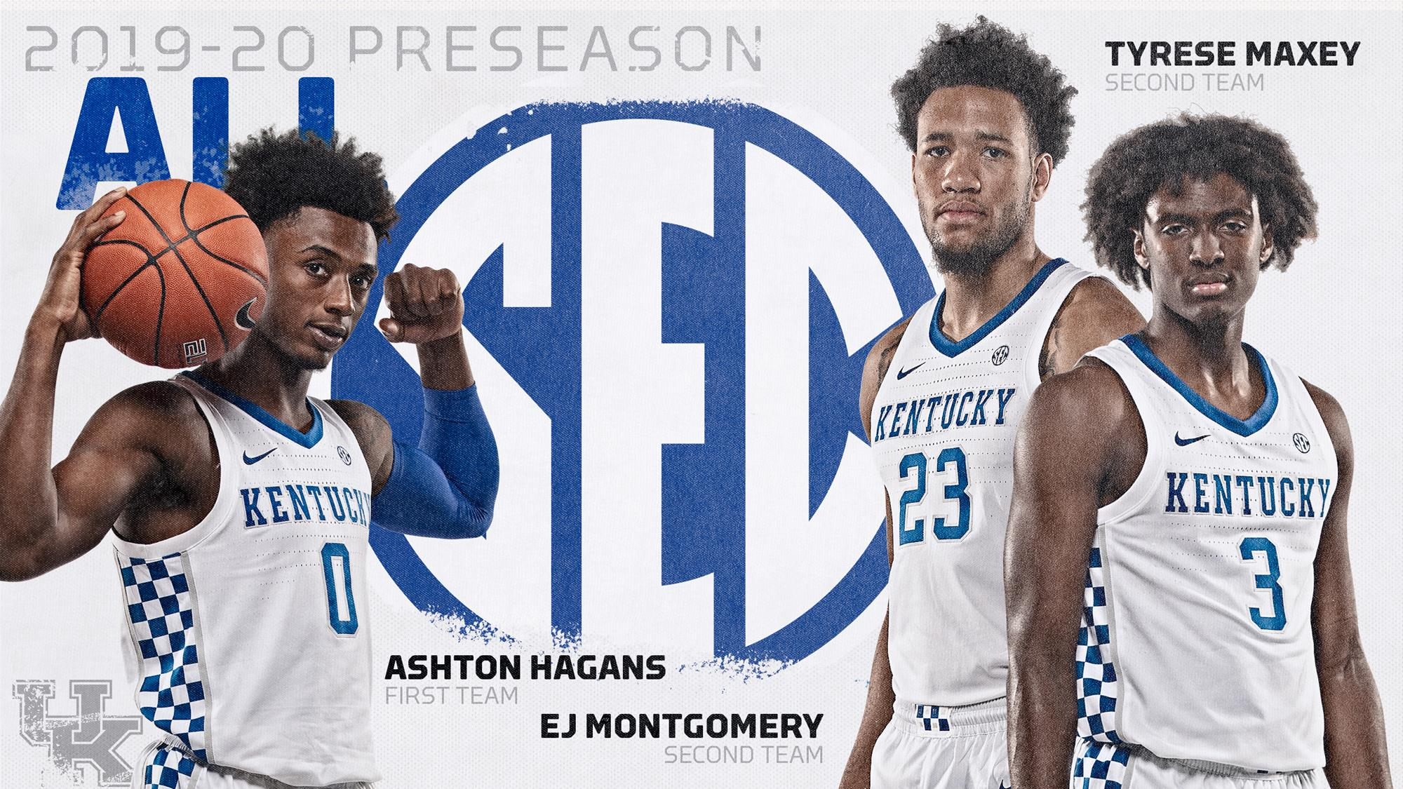 UK Picked to Win SEC Title; Three on Preseason All-SEC Teams