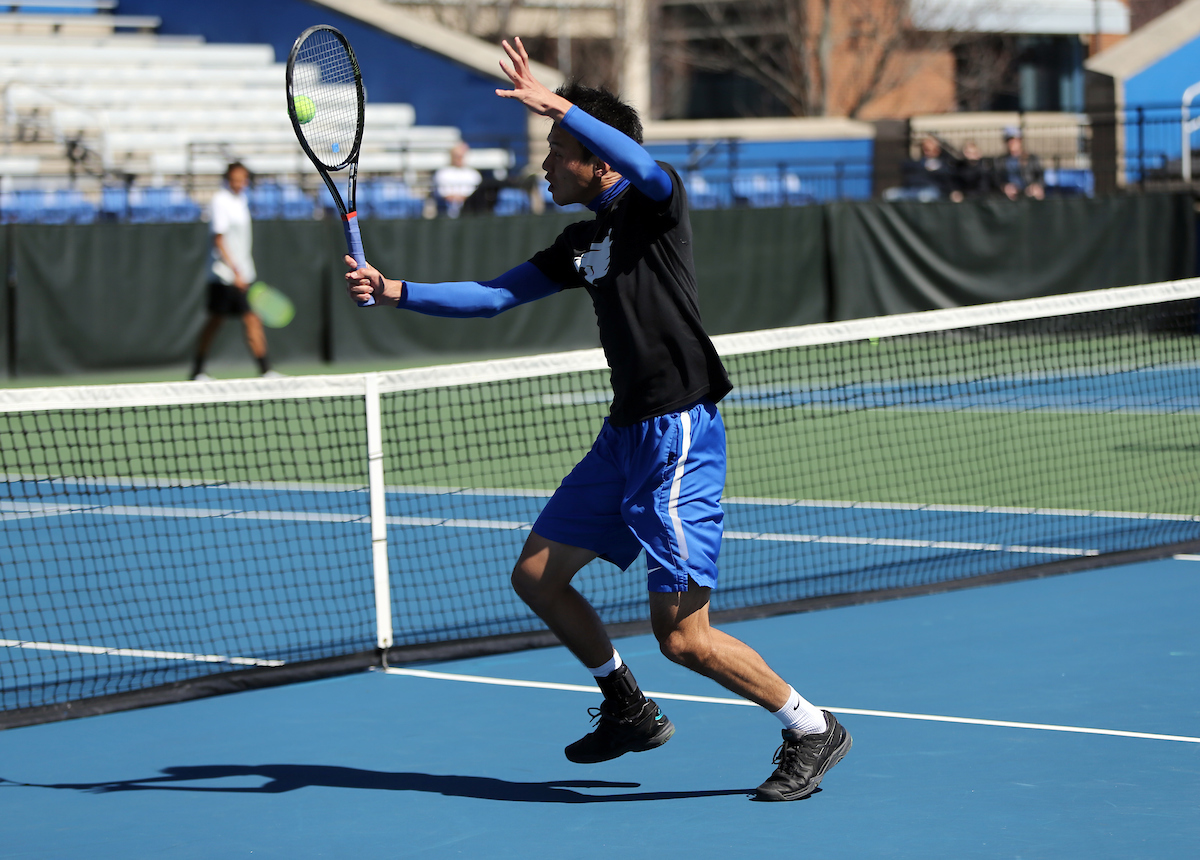 RYOTARO MATSUMURA
The University of Kentucky men's tennis team faces South Carolina on Sunday, March 18, 2018 at The Boone Tennis Center. 

Photo by Britney Howard | UK Athletics