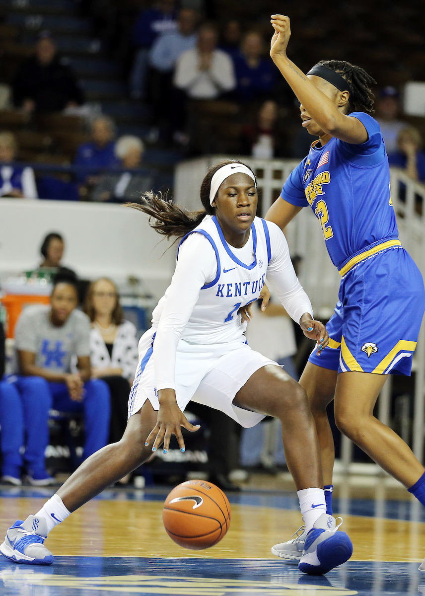 Rhyne Howard

UK women's basketball beats Morehead State. 

Photo by Britney Howard  | UK Athletics