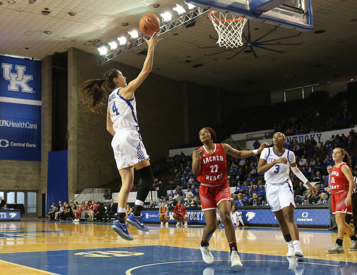 Maci Morris. 

UK beats to Sacred Heart University 71-43. 


Photo By Barry Westerman | UK Athletics