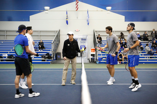 Enzo Wallart. Cesar Bourgois.

University of Kentucky men's tennis hosts Duke.

Photo by Quinn Foster | UK Athletics