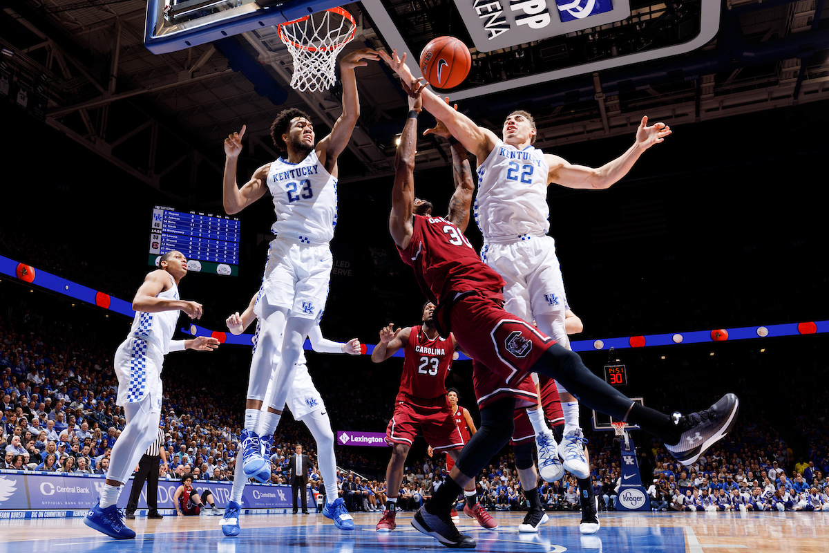 Reid Travis.

The University of Kentucky men's basketball team beats South Carolina 76-48.

Photo by Elliott Hess | UK Athletics