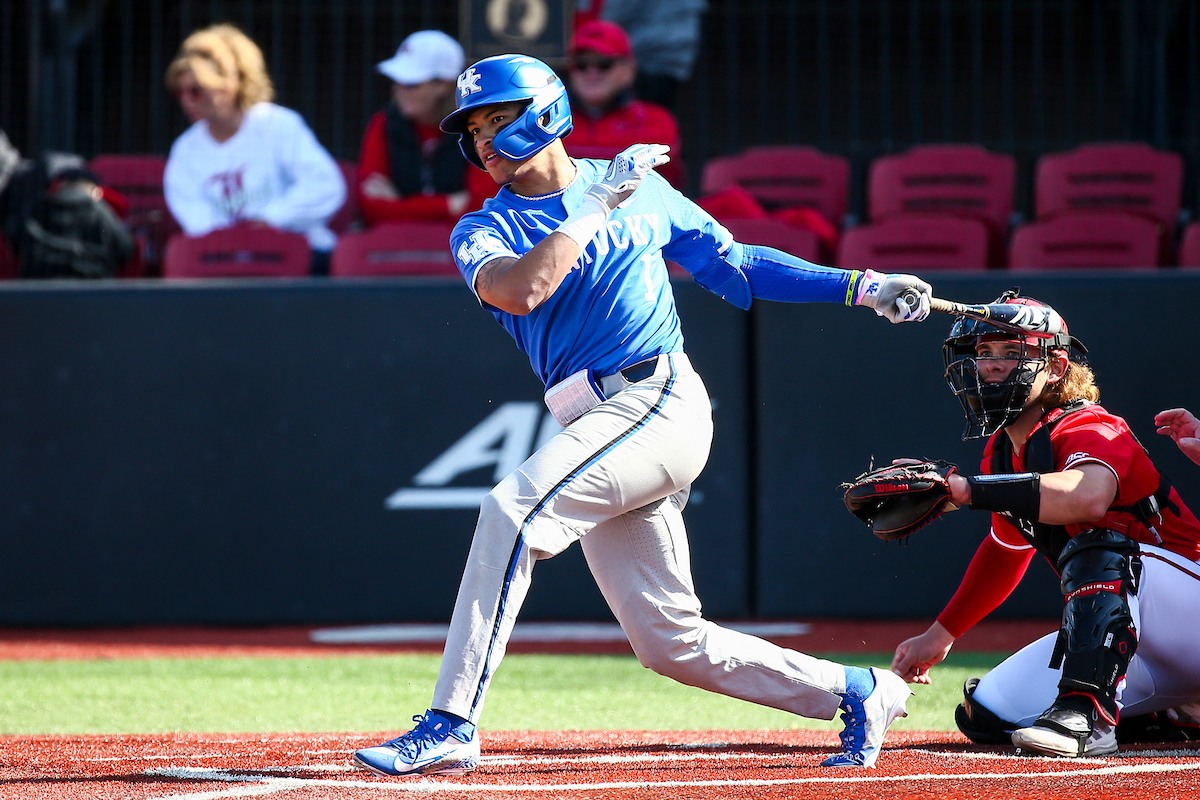 Daniel Harris IV. 

Kentucky falls to Louisville 2-4.

Photo by Sarah Caputi | UK Athletics