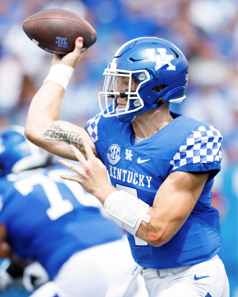 Will Levis.

UK beat ULM 45-10.

Photo by Elliott Hess | UK Athletics