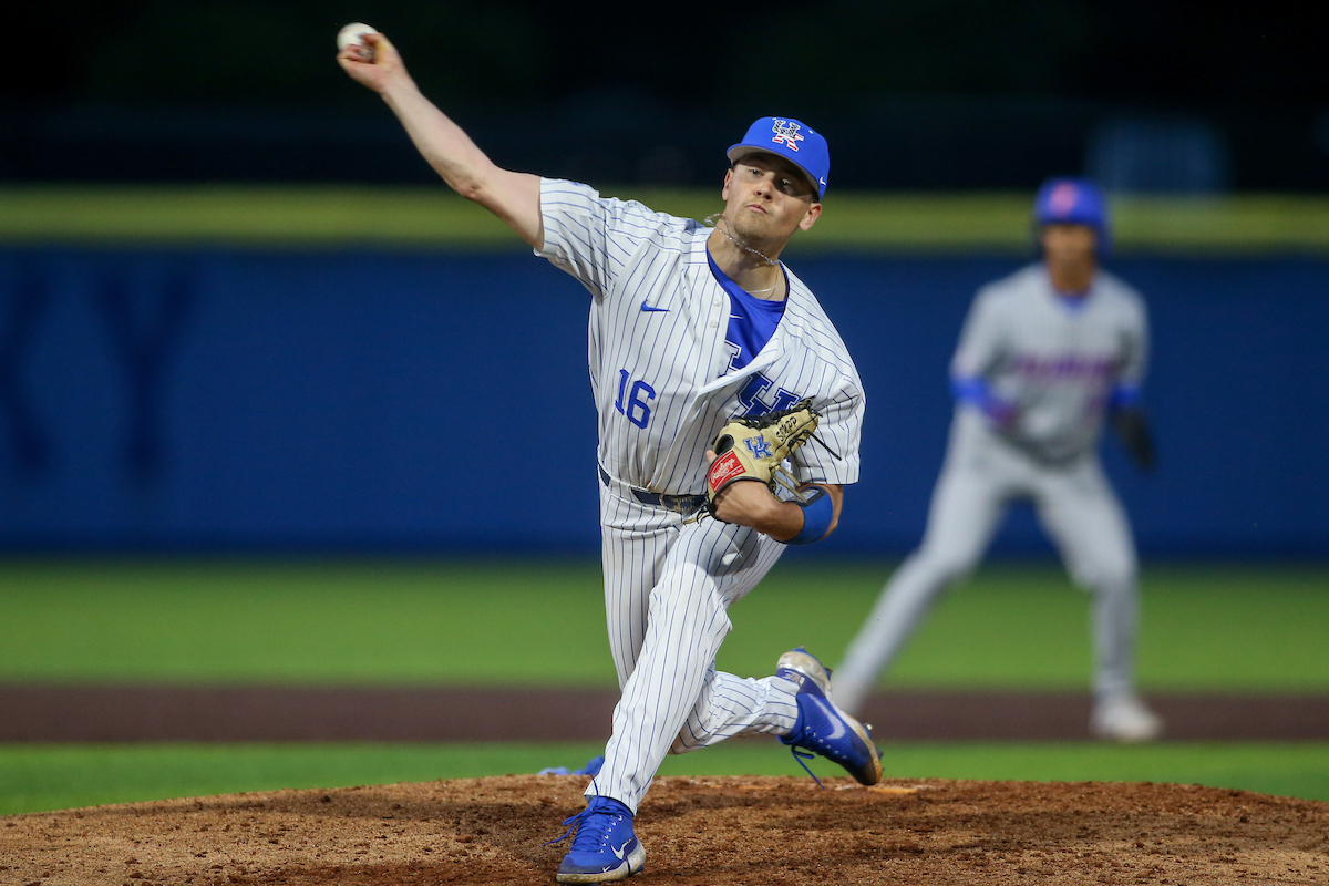 Cole Stupp.

Kentucky beats Florida 7 - 5.

Photo by Sarah Caputi | UK Athletics