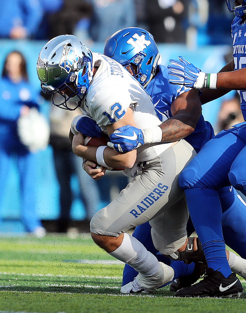 Josh Allen

UK Football beats MTSU 34-23 on Senior Day at Kroger Field. 

Photo by Britney Howard | UK Athletics