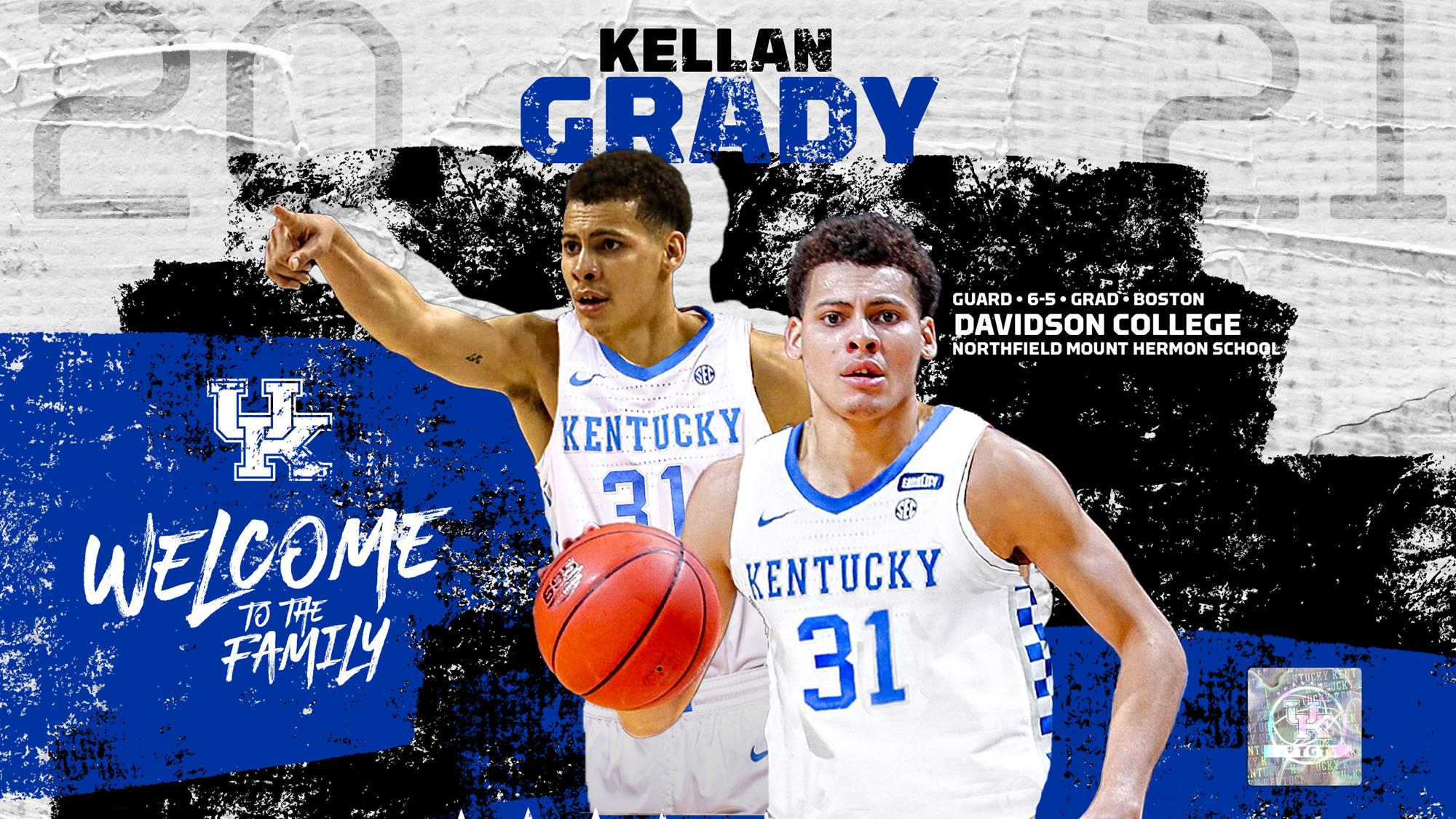 UK Men’s Basketball Adds Davidson Grad Transfer Kellan Grady