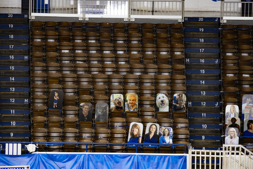 Fan Cutouts. 

Photo by Eddie Justice | UK Athletics