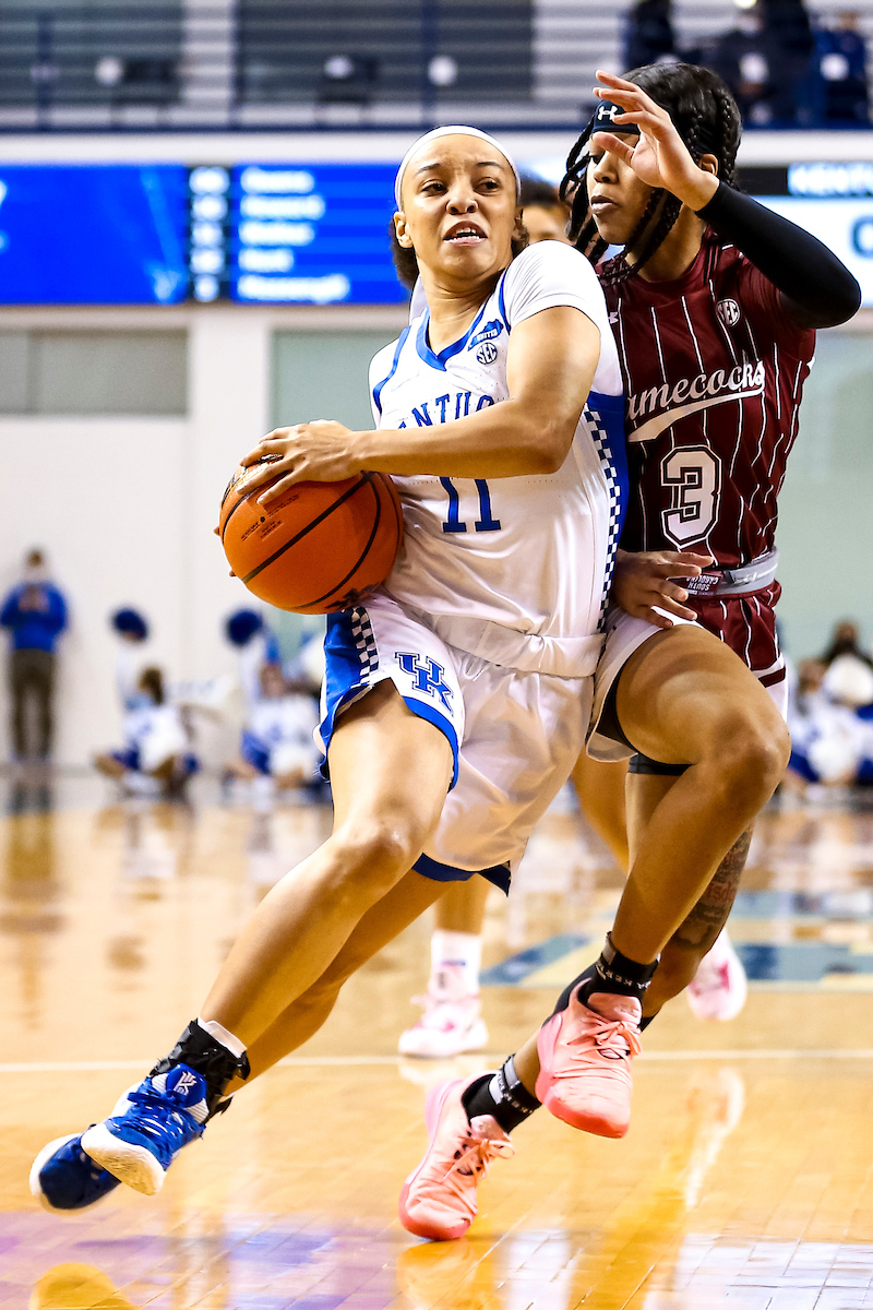 Jada Walker.

Kentucky loses to South Carolina 59-50..

Photo by Eddie Justice | UK Athletics