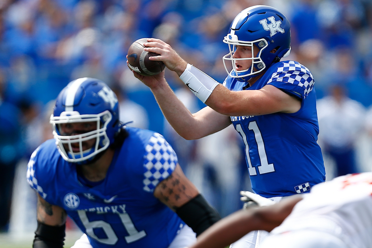 Beau Allen. UK beat ULM 45-10. Photo By Barry Westerman | UK Athletics