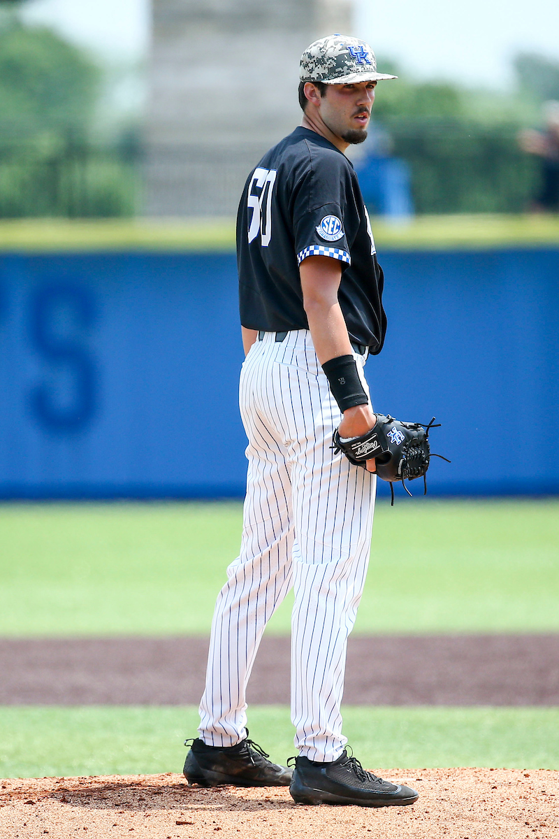 Mason Hazelwood.

Kentucky beats Auburn 6-3.

Photo by Sarah Caputi | UK Athletics