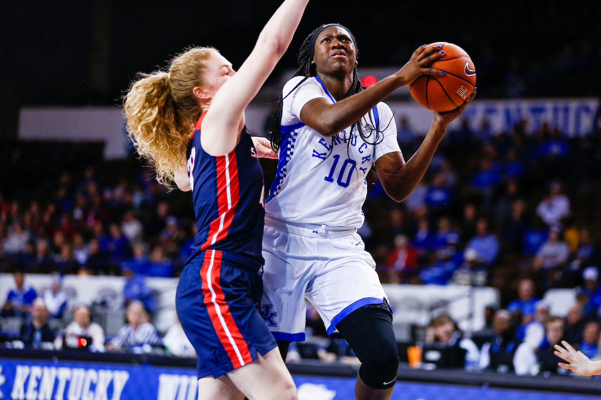 Rhyne Howard.

Kentucky beats Samford 79-49.

Photo by Sarah Caputi | UK Athletics