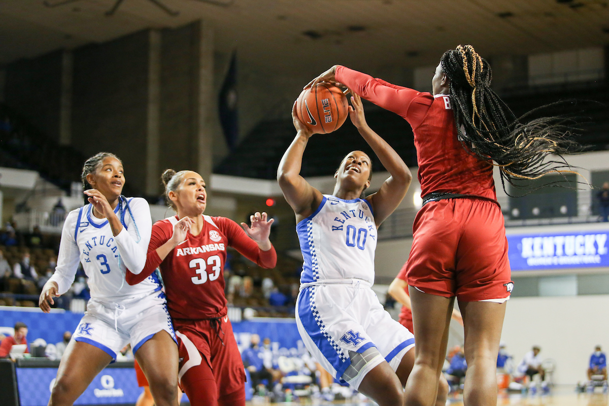 Olivia Owens.

Kentucky beats Arkansas 75-64.

Photo by Hannah Phillips | UK Athletics