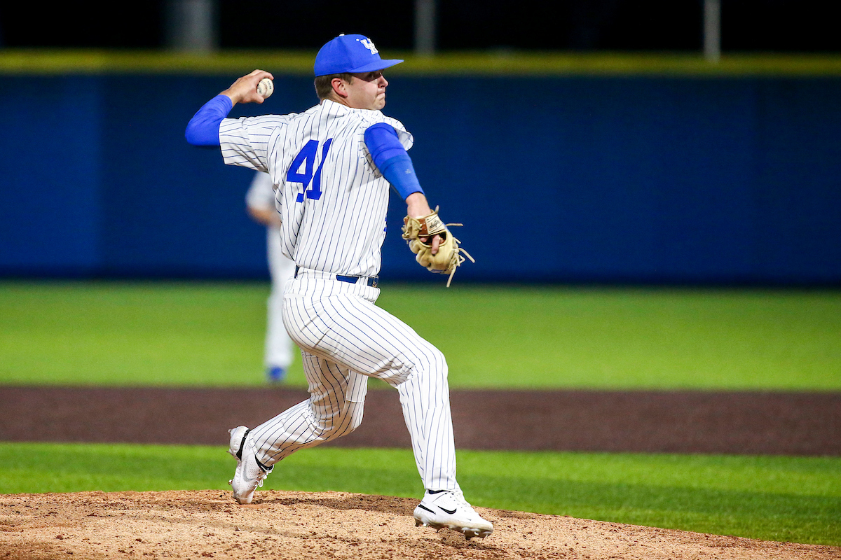 Evan Byers.

Kentucky defeats Dayton 12-1.

Photo by Sarah Caputi | UK Athletics