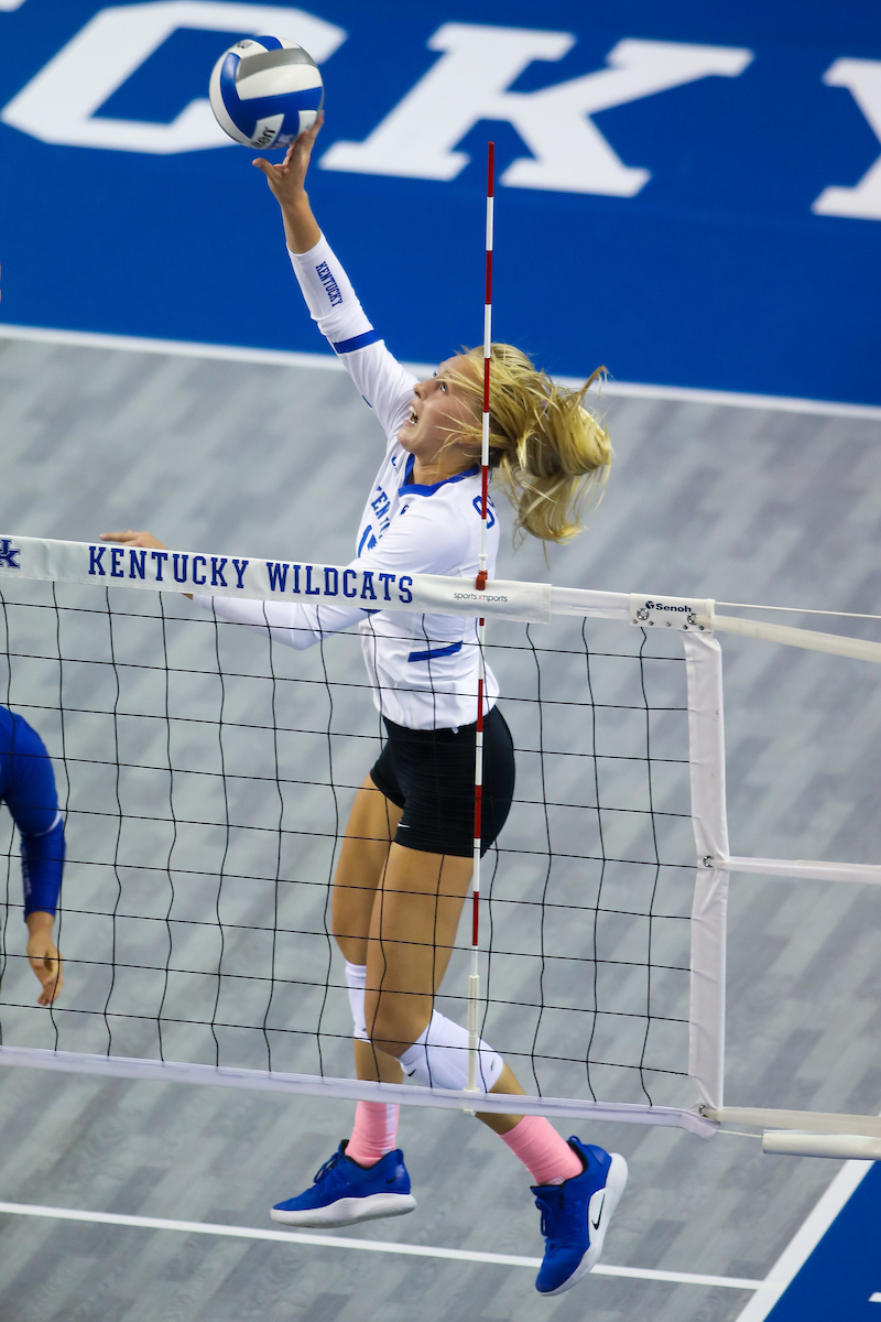 Alli Stumler.

Kentucky falls to Georgia 2-3.

Photo by Sarah Caputi | UK Athletics