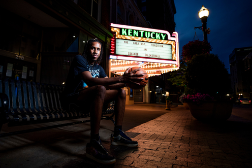 Isaiah Jackson.

UK menâ??s basketball photo shoot at the Kentucky Theater.

Photo by Chet White | UK Athletics