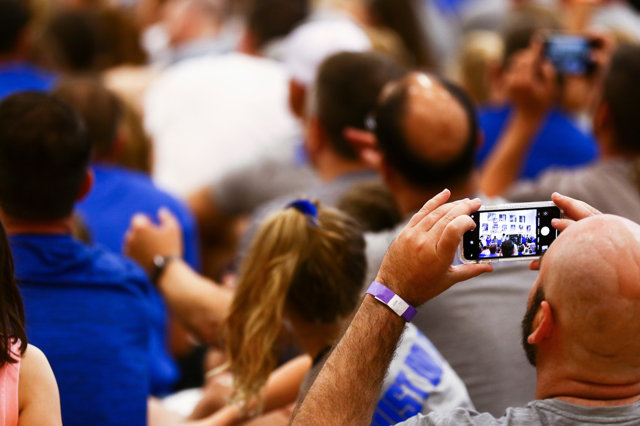 Kentucky men's basketball during the 2019 John Calipari Father/Daughter Camp on Saturday, June 22. 

Photo by Eddie Justice | UK Athletics