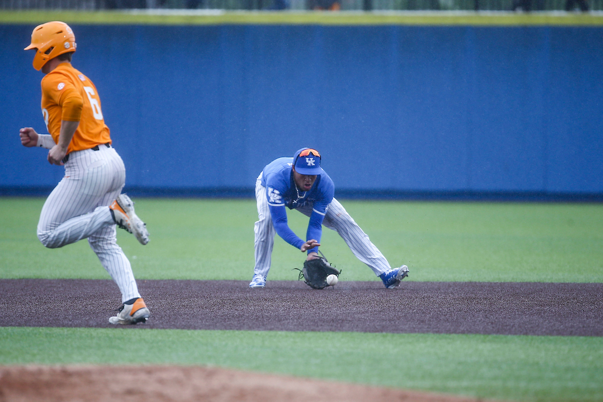 Daniel Harris IV. 

Kentucky beats Tennessee 5-2.

Photo by Sarah Caputi | UK Athletics