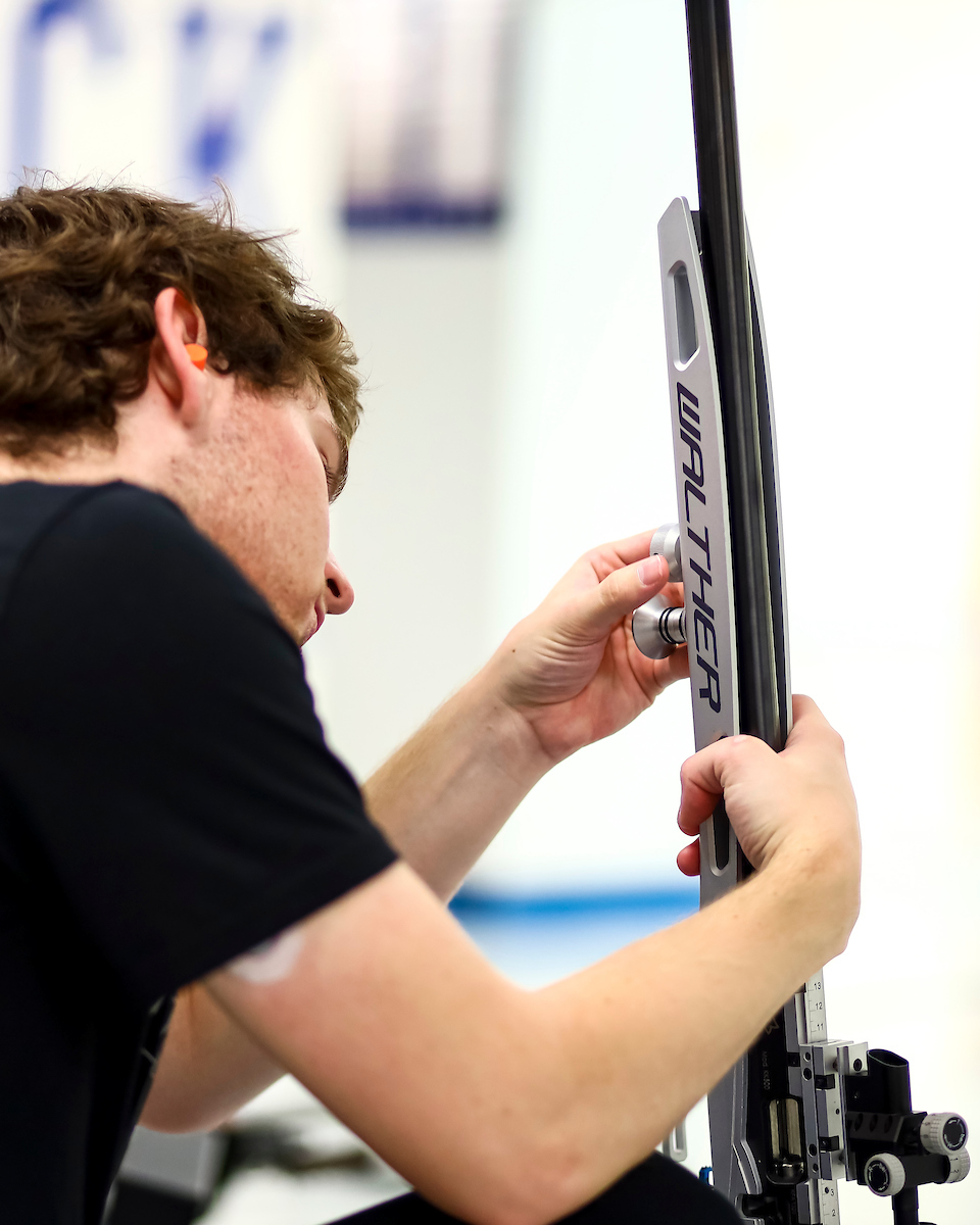 Mitchell Nelson. 

Kentucky Rifle vs Morehead St.

Photo by Eddie Justice | UK Athletics