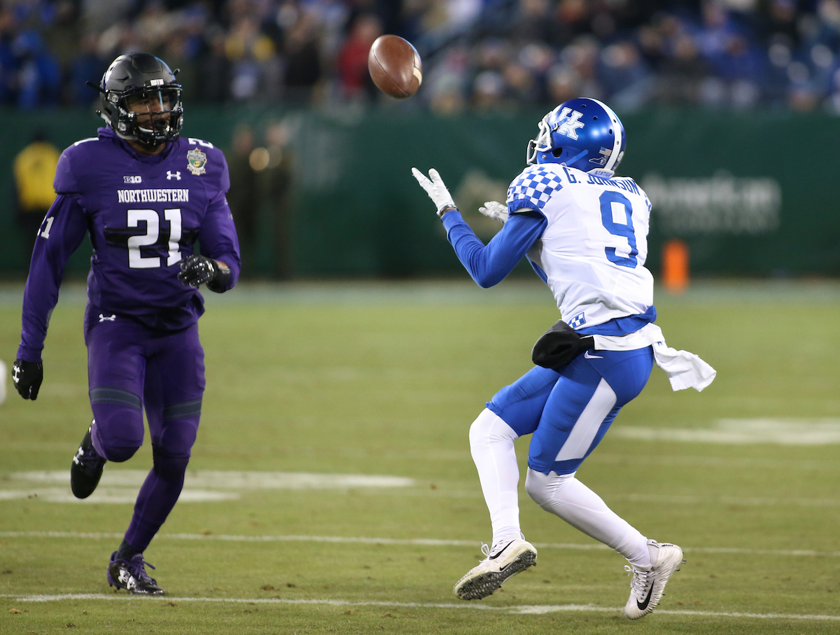 Garrett Johnson

The University of Kentucky football team falls to Northwestern 23-24 in the Music City Bowl on Friday, December 29, 2017, at Nissan Field in Nashville, Tn.


Photo By Barry Westerman | UK Athletics