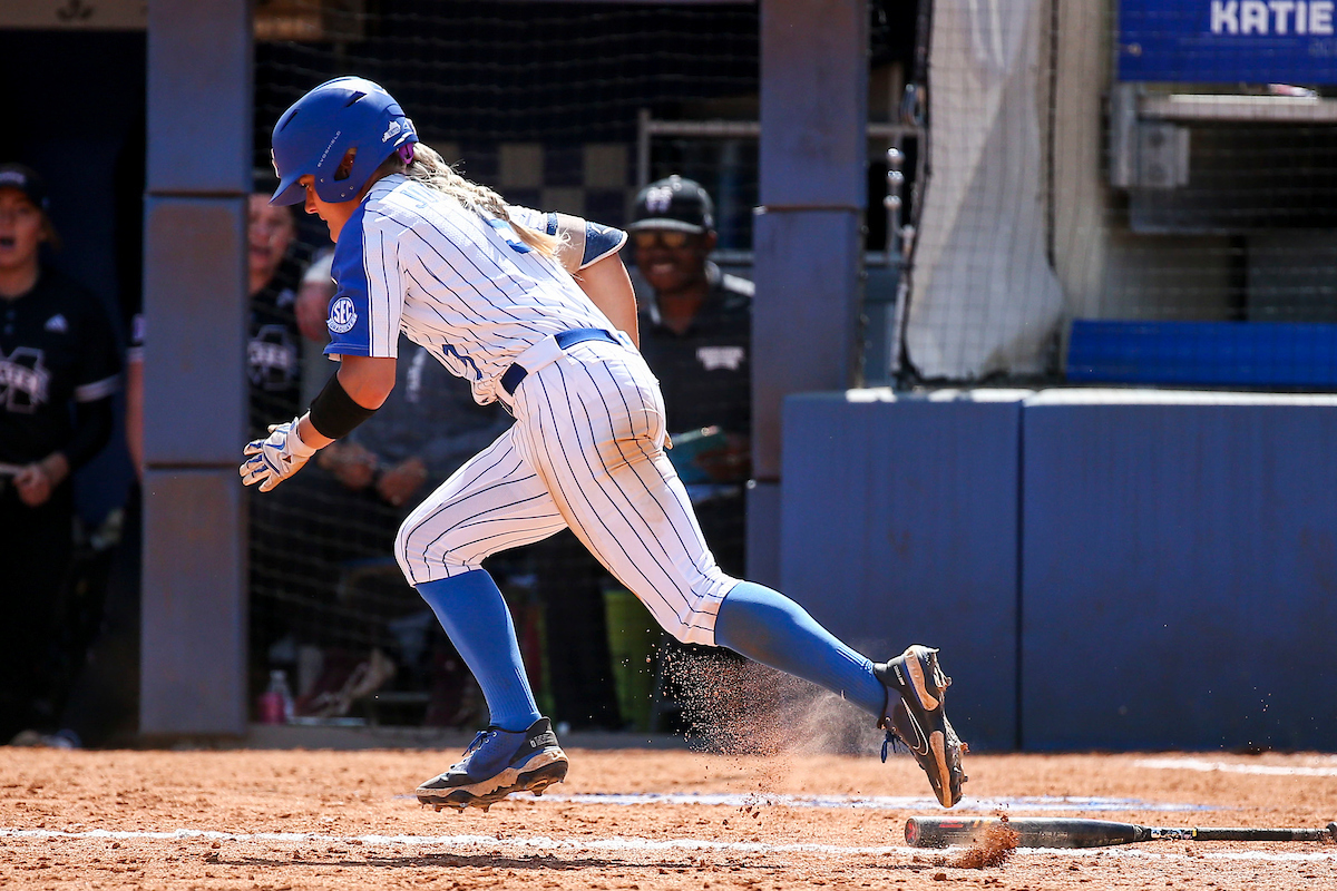 Lauren Johnson.

Kentucky defeats Mississippi State 9-5.

Photo by Sarah Caputi | UK Athletics