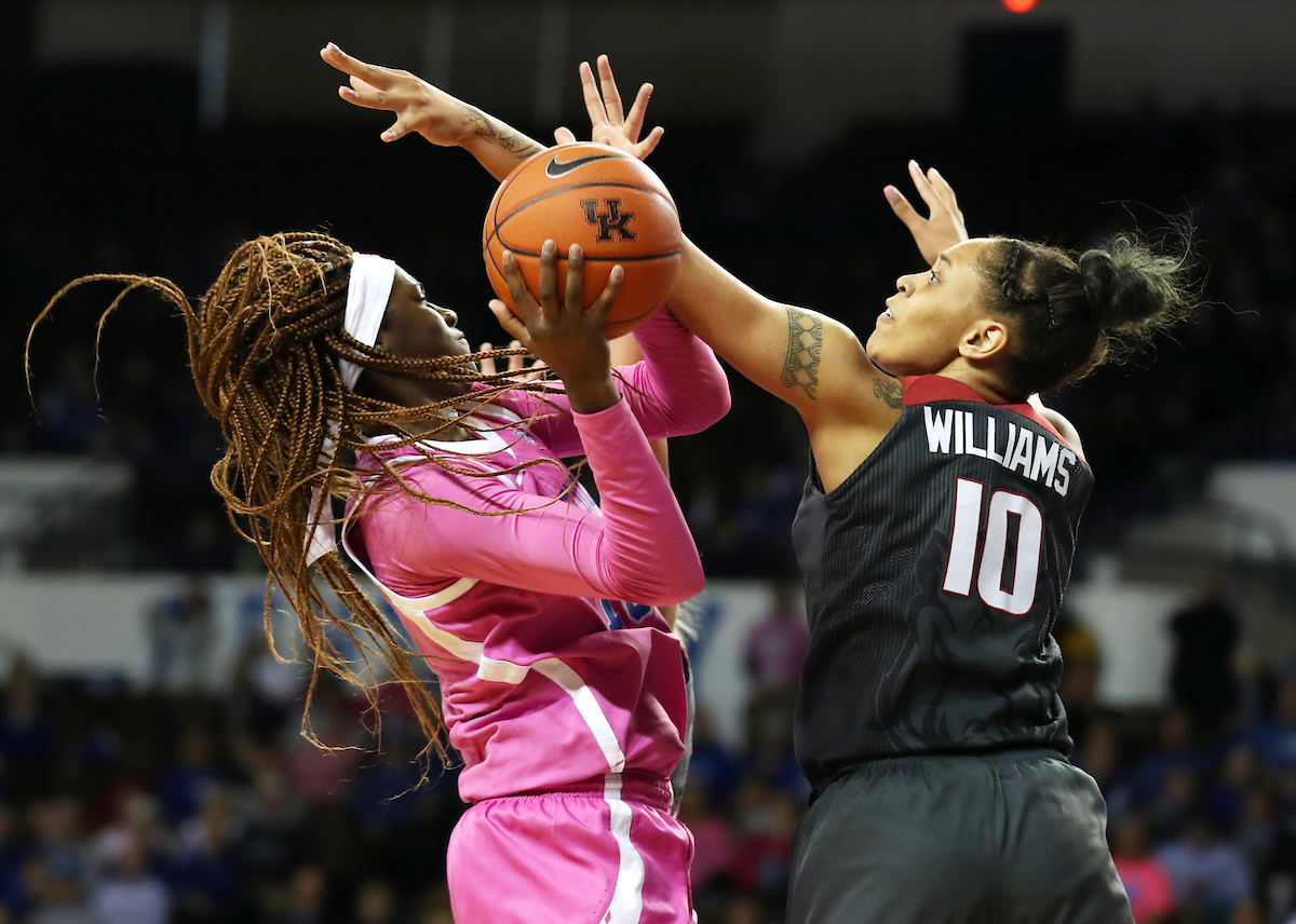 Rhyne Howard

The UK Women's Basketball team beat Arkansas.
Photo by Britney Howard | UK Athletics