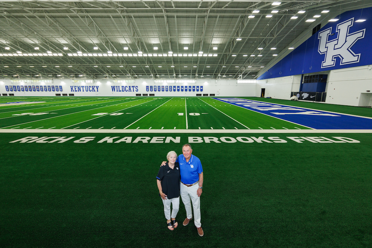 New Nutter Field House Playing Surface Named Rich and Karen Brooks Field