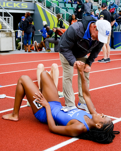 Alexis Holmes. Kris Grimes.

Day Four. The UK women’s track and field team placed third at the NCAA Track and Field Outdoor Championships at Hayward Field in Eugene, Or.

Photo by Chet White | UK Athletics