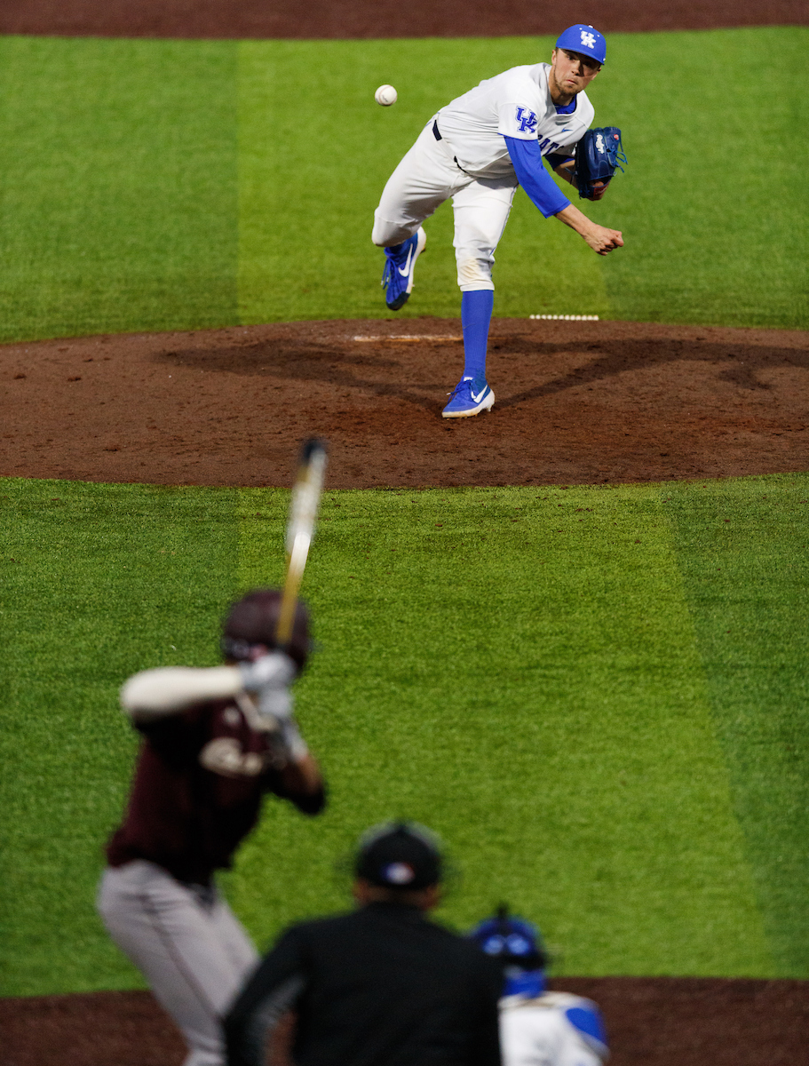 Daniel Harper.


Kentucky baseball defeated EKU 7-3 on opening day at Kentucky Proud Park. 

Photo by Elliott Hess | UK Athletics