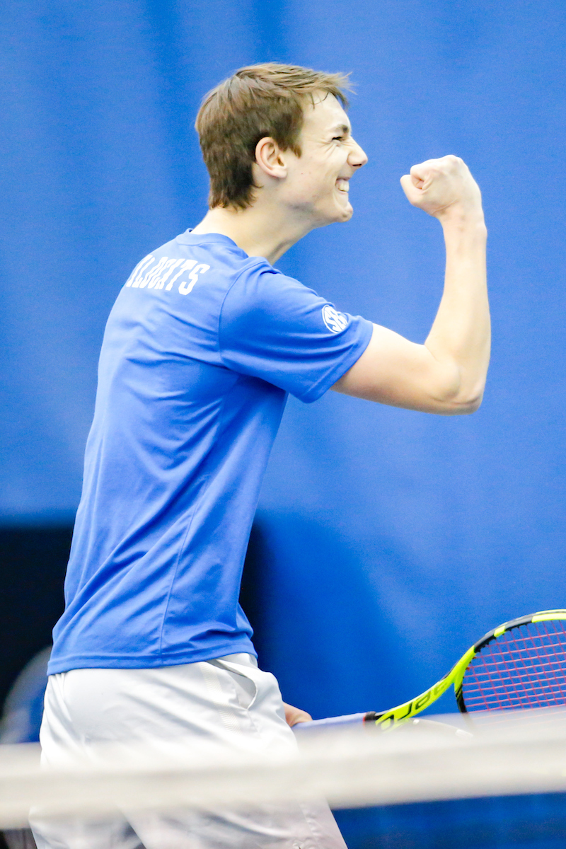 Cesar Bourgois.

Kentucky men's tennis hosts Notre Dame.

Photo by Isaac Janssen | UK Athletics