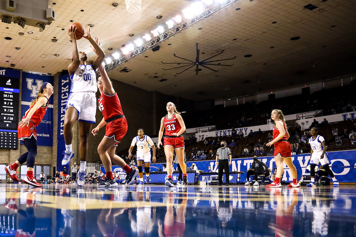 Olivia Owens.  

Kentucky beats Samford 88-54.

Photo by Eddie Justice | UK Athletics
