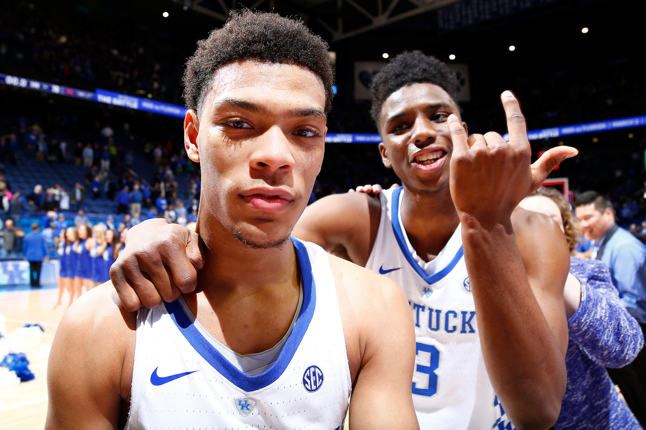 Quade Green. Hamidou Diallo.

The University of Kentucky men's basketball team beat Ole Miss 96-78 on Tuesday, February 28th, 2018, at Rupp Arena in Lexington, Ky.

Photo by Chet White | UK Athletics