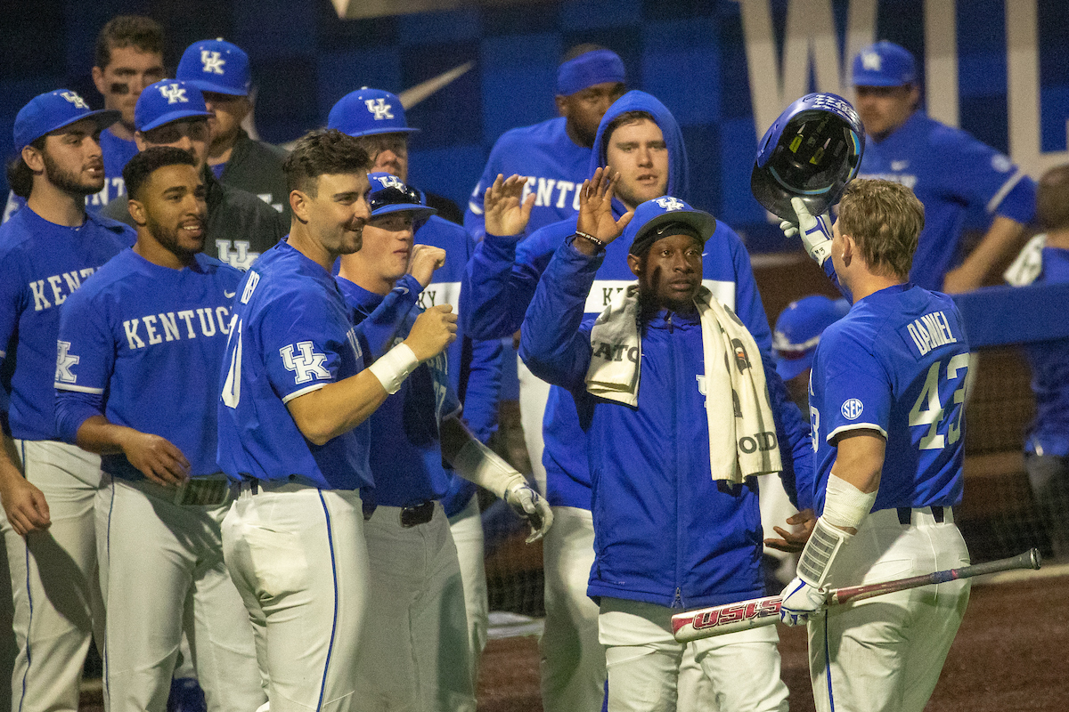 Kentucky Wildcats Breydon Daniel (43)

Kentucky baseball defeats Xavier 16-3.

Photo by Mark Mahan | UK Athletics