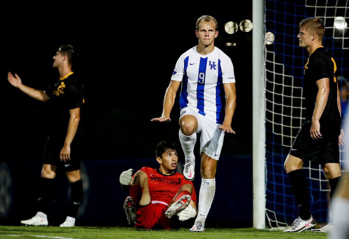 Eythor Bjorgolfsson. 

UK beat Wright St. 3-0.

Photos by Chet White | UK Athletics