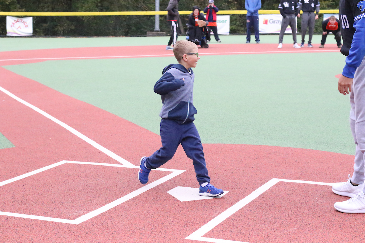 The Baseball team spends the morning with a group of kids in the Miracle League on Saturday, October 13th at Shillito Park.

Photos by Noah J. Richter | UK Athletics