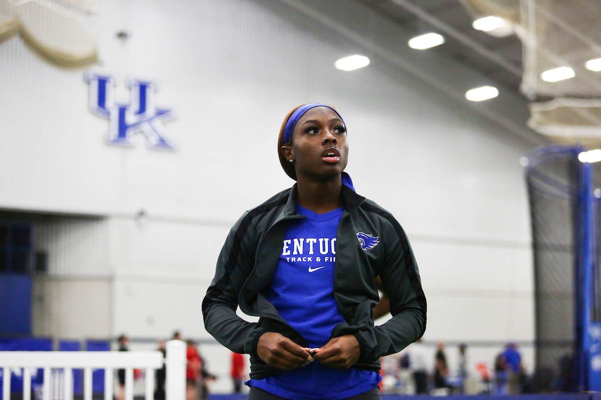 Shadajah Ballard.

Day one of Rod McCravy Memorial.

Photo by Hannah Phillips | UK Athletics