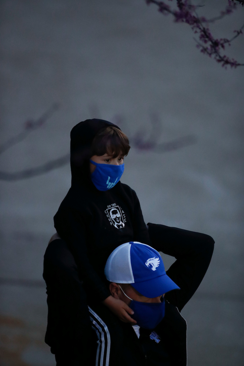 Terrence Clarke candlelight vigil. 

Photo by Chet White | UK Athletics