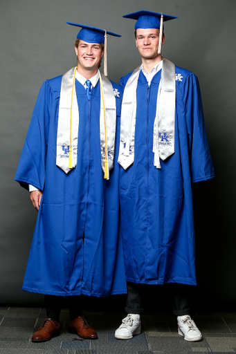 Nick Smith. Lukas Kraft. 

2020-21 Graduation.

Photo by Eddie Justice | UK Athletics