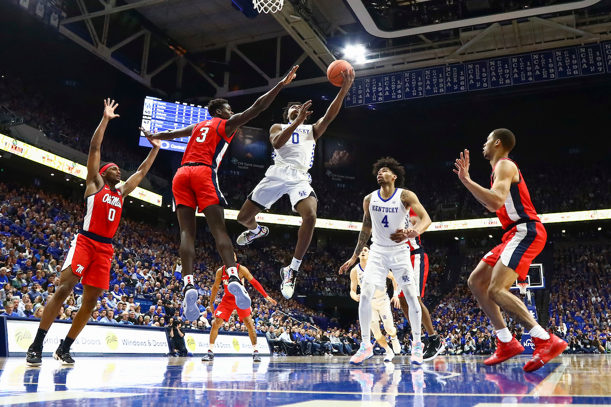 Ashton Hagans.

UK beat Ole Miss 67-62.

Photo by Chet White | UK Athletics