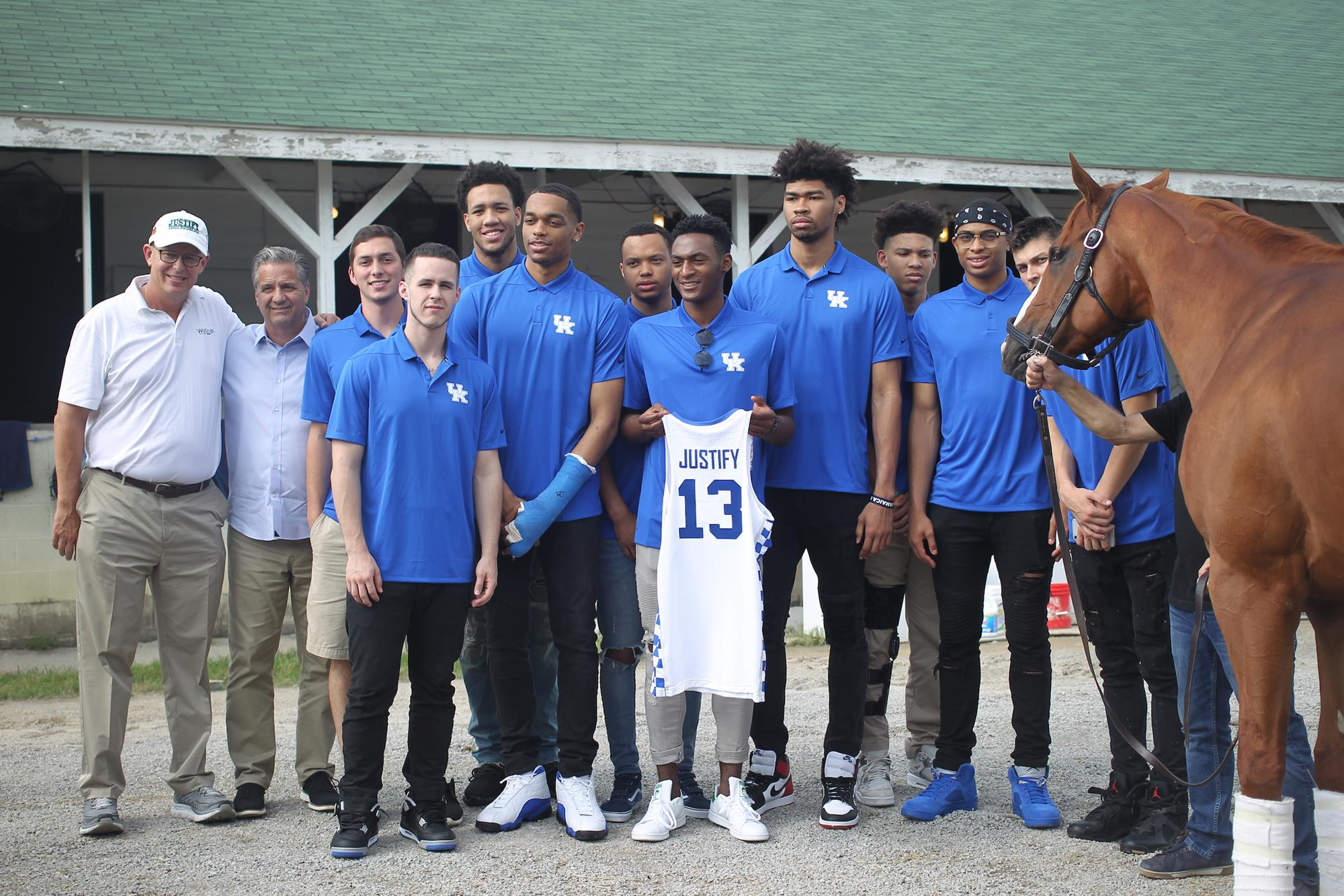 Photo Gallery: Wildcats Meet Triple Crown Winner Justify