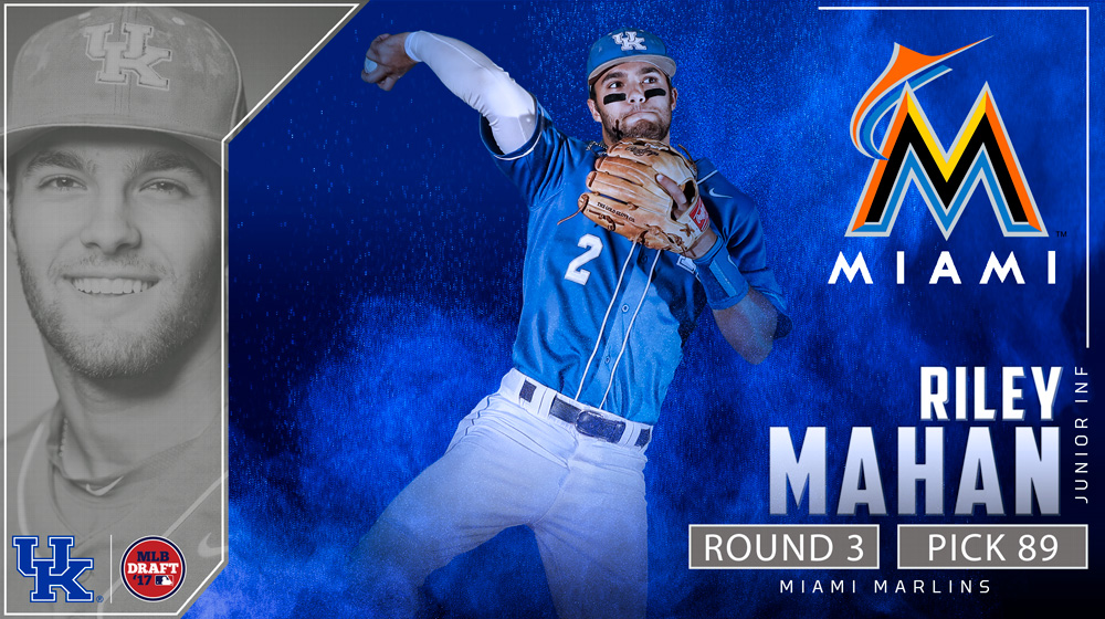 Kentucky’s Riley Mahan Selected in Third Round of MLB Draft