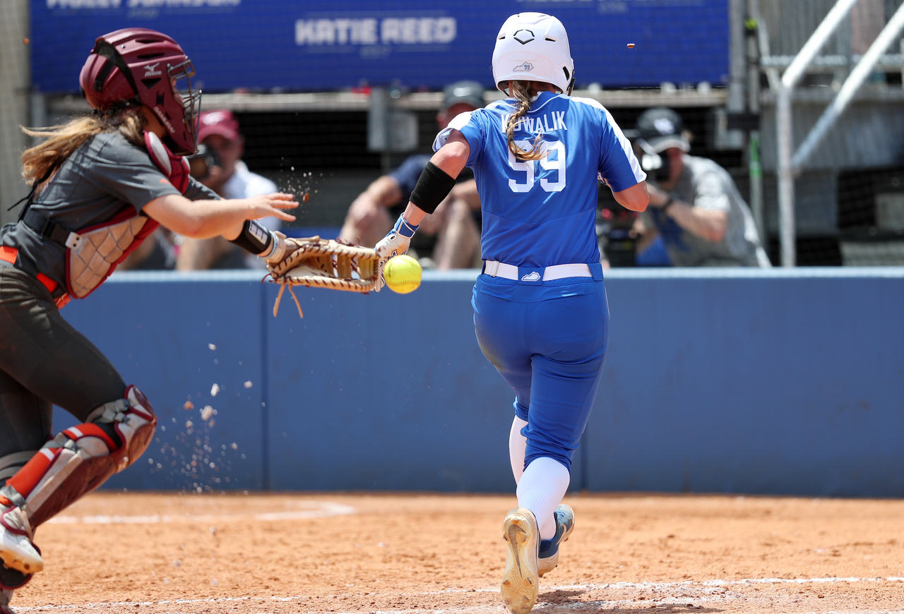 Kayla Kowalik

Softball beat Virginia Tech 8-1 in the second game of the NCAA Regional Tournament.

Photo by Britney Howard | UK Athletics