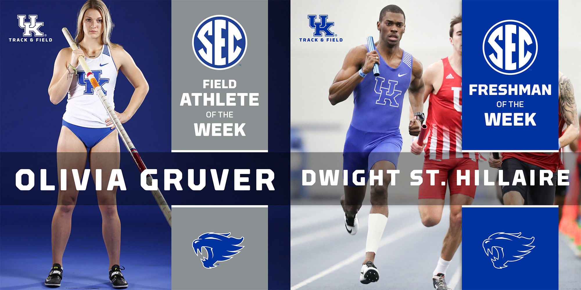 Gruver, St. Hillaire Earn SEC Weekly Honors