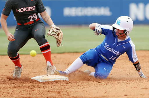 Jaci Babbs

Softball beat Virginia Tech 8-1 in the second game of the NCAA Regional Tournament.

Photo by Britney Howard | UK Athletics