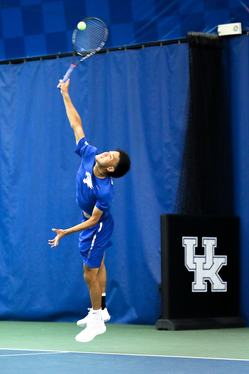 Ryo Matsumura. 

Kentucky men's tennis falls to Tennessee 0-4 on Sunday, April 14th..

Photo by Eddie Justice | UK Athletics